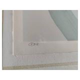 Embossed Floral Framed Art - Signed with COA