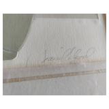 Embossed Floral Framed Art - Signed with COA