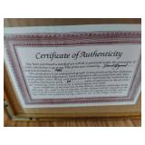 Embossed Floral Framed Art - Signed with COA