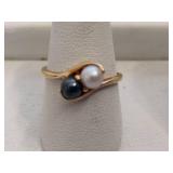 14K Gold & Pearl Ring