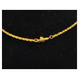14K Gold Rope Necklace