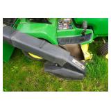 1998 John Deere 345 Lawn Mower Garden Tractor With John Deere MC519 Tow Behind Material Collection System