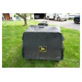 1998 John Deere 345 Lawn Mower Garden Tractor With John Deere MC519 Tow Behind Material Collection System