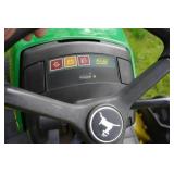 1998 John Deere 345 Lawn Mower Garden Tractor With John Deere MC519 Tow Behind Material Collection System