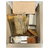 2 Rectangle Jars With Glass Tops