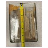 2 Rectangle Jars With Glass Tops