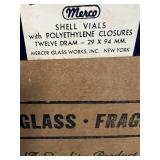 6 Cases of 72 - (432) Shell Vials, With Closures, 29x94mm