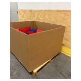 Half Gaylord of Various Size Plastic Parts Bins