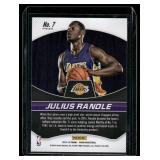 Julius Randle RC   2014 Panini Prizm Freshman Phenoms #7 Los Angeles Lakers Basketball Card