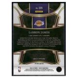 LeBron James    2023 Select Orange Mezzanine Prizm #335 Los Angeles Lakers Basketball Card