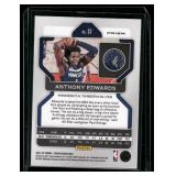 Anthony Edwards    2021 Panini Prizm Purple #37 Minnesota Timberwolves Basketball Card