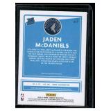 Jaden McDaniels RC   2020 Donruss Rated Rookies Signatures #239 Minnesota Timberwolves Basketball Card