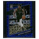 Anthony Edwards    2021 Donruss Optic Blue #83 Minnesota Timberwolves Basketball Card