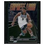 Anthony Edwards    2023 Donruss Optic Express Lane Green Shock #24 Minnesota Timberwolves Basketball Card