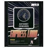 Anthony Edwards    2023 Donruss Optic Express Lane Green Shock #24 Minnesota Timberwolves Basketball Card