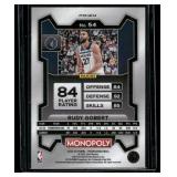 Rudy Gobert    2023 Panini Prizm Monopoly Purple #54 Minnesota Timberwolves Basketball Card