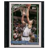 Christian Laettner RC   1992 Topps #334 Minnesota Timberwolves Basketball Card
