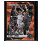 Anthony Edwards    2024 Panini Prizm Orange #100 Minnesota Timberwolves Basketball Card