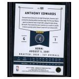 Anthony Edwards RC   2021 Chronicles #101 Minnesota Timberwolves Basketball Card