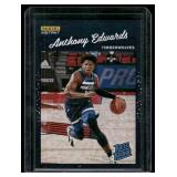 Anthony Edwards RC   2021 Instant Rated Rookie #RR1 Minnesota Timberwolves Basketball Card