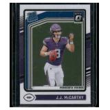 J.J. McCarthy RC   2024 Donruss Optic #235 Minnesota Vikings Football Card