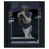 Justin Jefferson RC   2020 Panini Chronicles Clearly Donruss Rated Rookie #RR-JUJ Minnesota Vikings Football Card