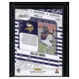 Dallas Turner RC   2024 Panini Certified Auto #13 Minnesota Vikings Football Card