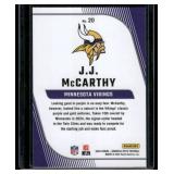J.J. McCarthy RC   2024 Donruss Optic Rookie Primary Colors #20 Minnesota Vikings Football Card