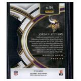 Jordan Addison RC   2023 Panini Select Die Cut Prizm #194 Minnesota Vikings Football Card
