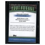 Dallas Turner RC   2024 Topps Chrome Youthquake #Y-6 Minnesota Vikings Football Card