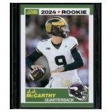 J.J. McCarthy RC   2024 Score #2 Minnesota Vikings Football Card