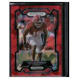 Dallas Turner RC   2024 PRim Draft Picks Red Cracked Ice #112 Minnesota Vikings Football Card