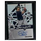 Ryan Jeffers Auto    2022 Panini Mosaic Scripts #SC-RJ Minnesota Twins Baseball Card