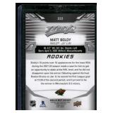 Matt Boldy RC   2022 Upper Deck MVP Rookies #222 Minnesota Wild Hockey Card