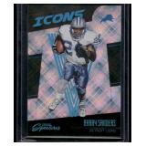 Barry Sanders  037/100  2016 Panini Prime Signatures Icons Cosmic #5 Detroit Lions Football Card