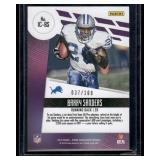 Barry Sanders  037/100  2016 Panini Prime Signatures Icons Cosmic #5 Detroit Lions Football Card