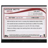 Mookie Betts RC   2014 Topps Update #US-301 Boston Red Sox Baseball Card