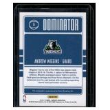 Andrew Wiggins Auto    2016 Donruss Dominator Blue Checker #125 Minnesota Timberwolves Basketball Card