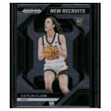 Caitlin Clark RC   2024 Panini Prizm Draft Picks New Recruits #14 Indiana Fever Basketball Card