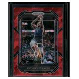 Antony Edwards Red Cracked Ice 2023 Prizm #56 Minnesota Timberwolves Basketball Card