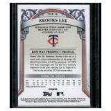 Brooks Lee /199 RC Refracto 2024 Bowman Sterling Prospects #BSP-16 Rookie Minnesota Twins Baseball Card