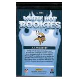 JJ McCarthy RC 202 Donruss White Hot Rookies #WH1 Minnesota Vikings Football Card