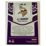 JJ McCarthy RC Patch /99 2024 Absolute War Rom Materitals #WRM-JMY Rookie Minnesota Vikings Football Card