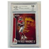 Patrick Mahomes RC Graded 10 Gem Mint 2019 Sage Aspire #ASPPM1 Rookie Football Card