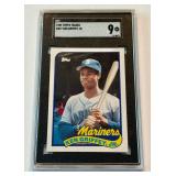 Ken Griffey Jr. RC SGC 9 Mint 1989 Topps Traded #41T Rookie Baseball Card