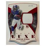 Stefon Diggs RC /49 Relic Die Cut2019 Luxe #95 Rookie Minnesota Vikings Football Card