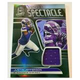 Justin Jefferson Relic /99 2021 Spectra Sunday Special Numbered 15/199 Minnesota Vikinga Football Card