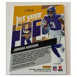 Jordan Addison Relic RC 2023 Donruss Optic 1st Year Fresh #FYF-JA Rookie Minnesota Vikinga Football Card