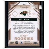 Matt Boldy RC 2022-23 O-Pee-Chee Glossy Rookies #R-6 Minnesota Wild Hockey Card