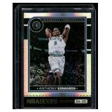 Anthony Edwards /199 Silver Foil 2025 Hoops Minnesota Timberwolves Basketball Card